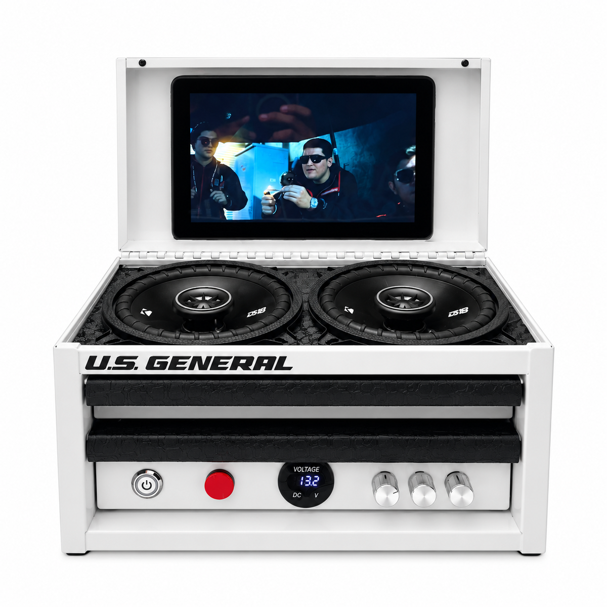 Mini Tool Box Speaker 24v With tablet included for the screen
